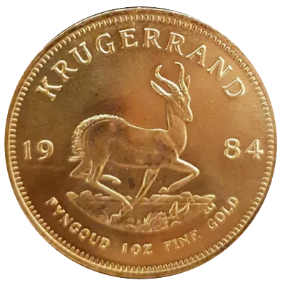 Krügerrand Goldmünze 1 Unze Jahrgang 1984