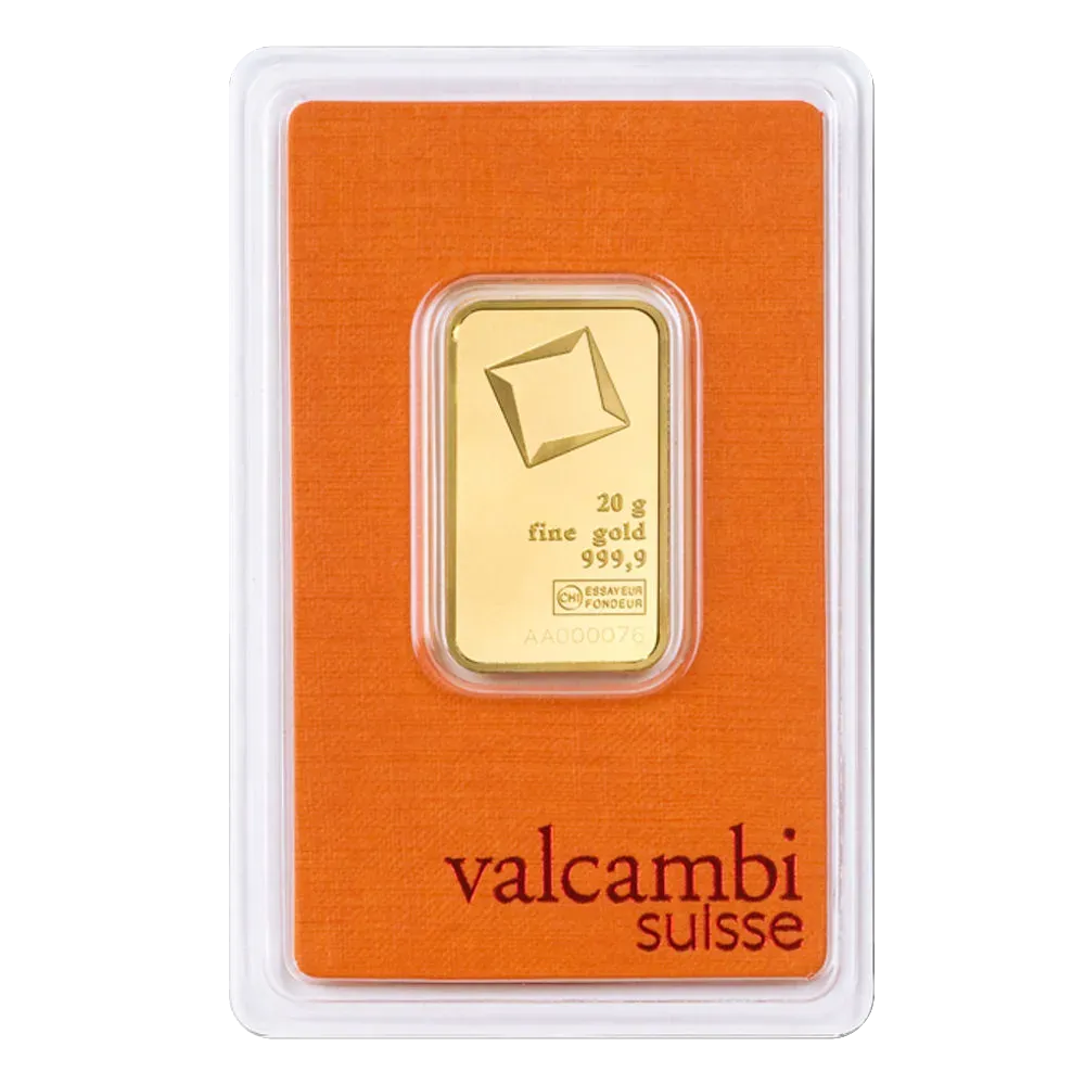 20g Goldbarren Valcambi - Umlaufware