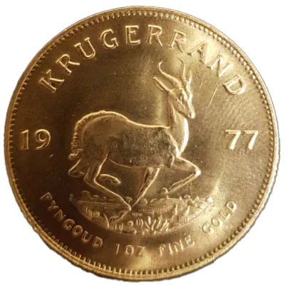 Krügerrand Goldmünze 1 Unze Jahrgang 1977