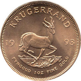 Krügerrand Goldmünze 1 Unze Jahrgang 1993