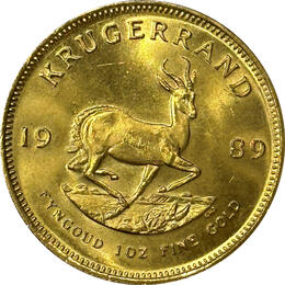 Krügerrand Goldmünze 1 Unze Jahrgang 1989