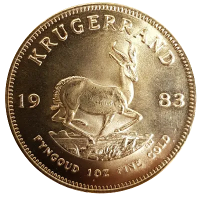 Krügerrand Goldmünze 1 Unze Jahrgang 1983