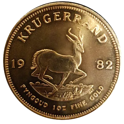 Krügerrand Goldmünze 1 Unze Jahrgang 1982