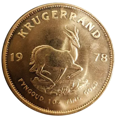 Krügerrand Goldmünze 1 Unze Jahrgang 1978