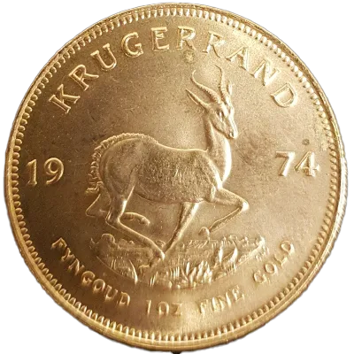 Krügerrand Goldmünze 1 Unze Jahrgang 1974