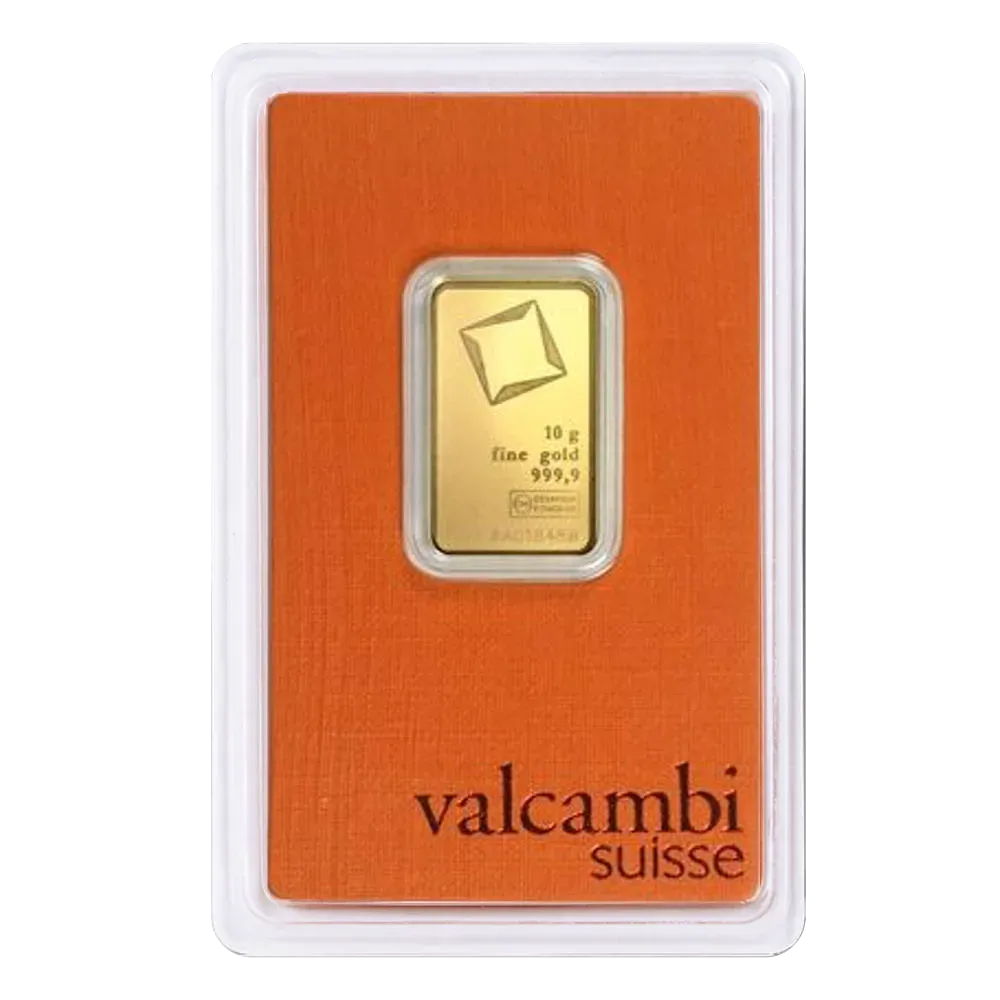 10g Goldbarren Valcambi - Umlaufware