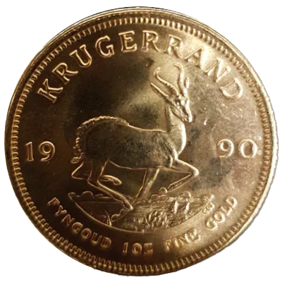 Krügerrand Goldmünze 1 Unze Jahrgang 1990