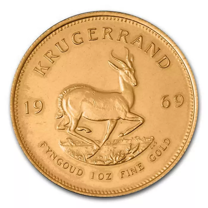 Krügerrand Goldmünze 1 Unze Jahrgang 1969